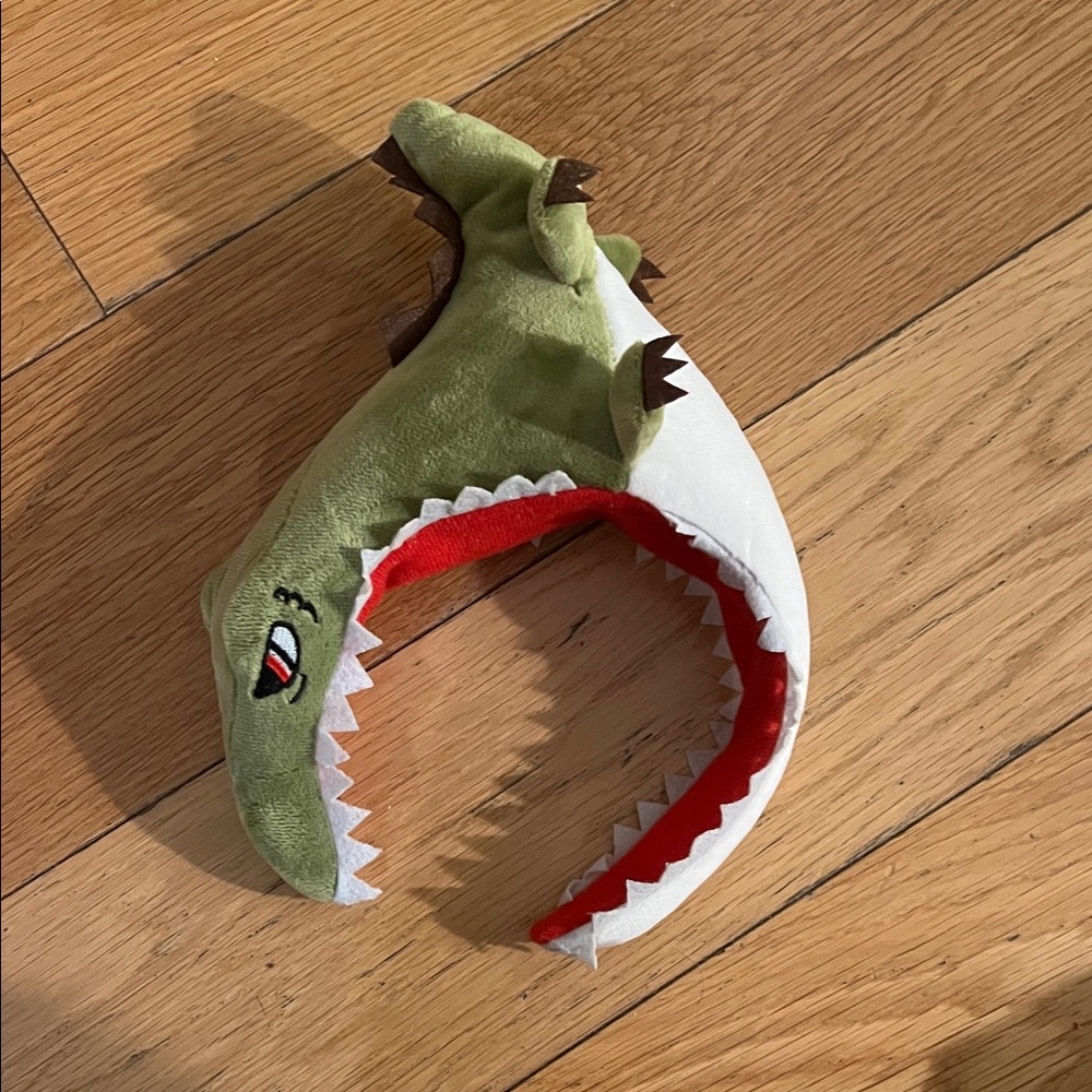 Crocodile Headband - Green and White